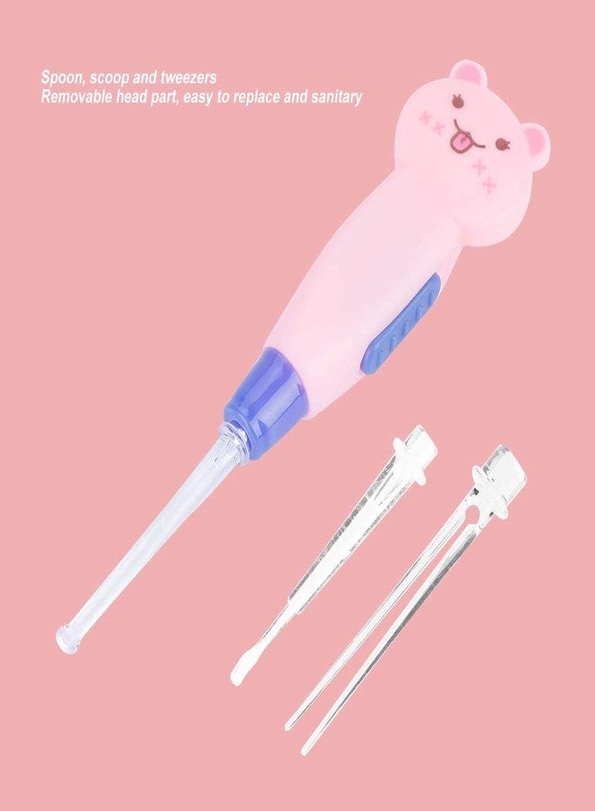 Fdit Cute Cartoon LED Flashlight Earpick with Scoop Tweezers Cleaner Care Tool(Cat) - Image 5